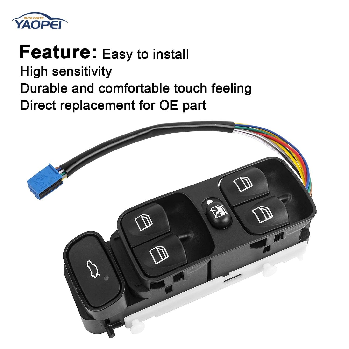 Power Window Switch Front Left for Mercedes C-Class W203 2001–2007