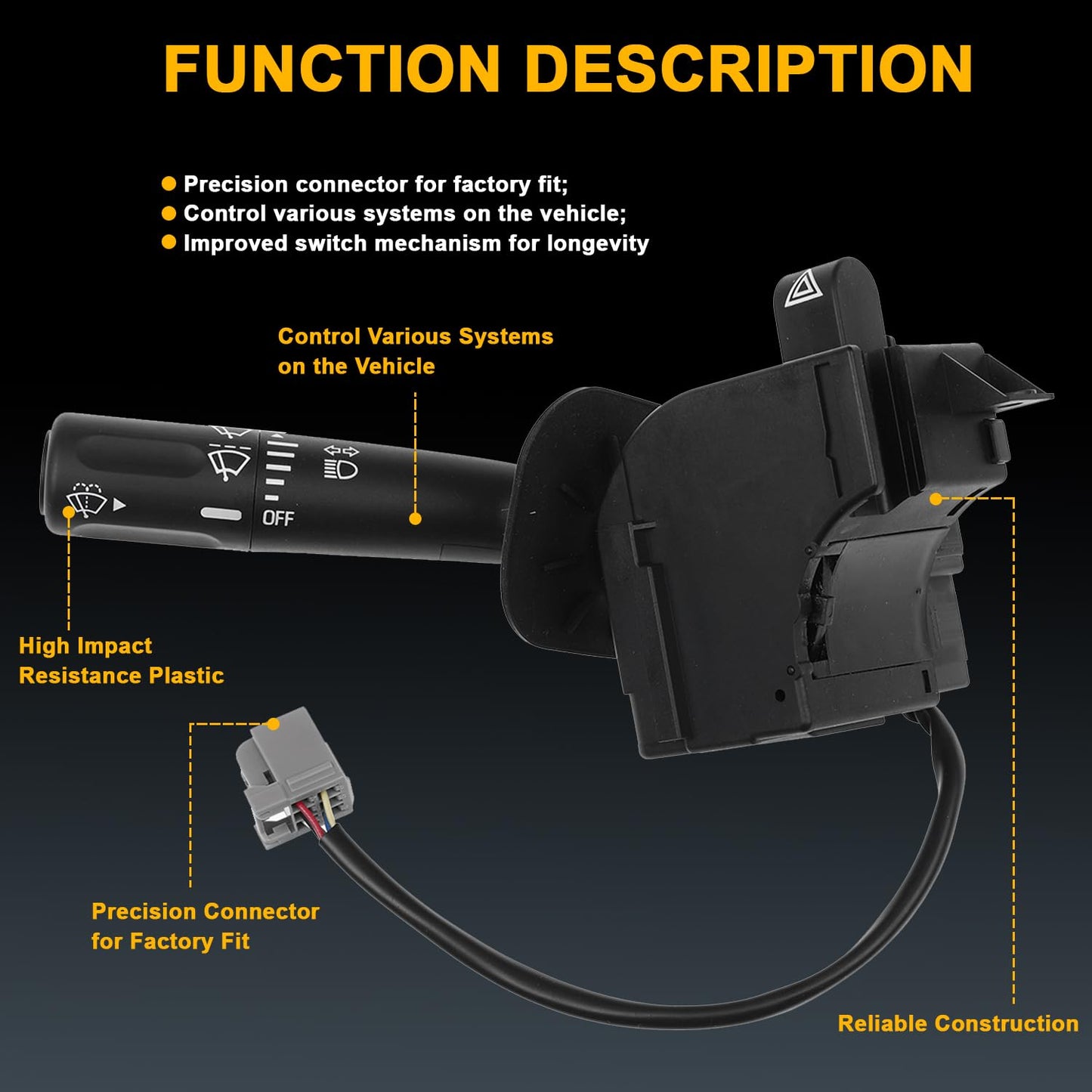 Turn Signal Wiper Switch for Ford F150 2005-2008, Lincoln Mark LT
