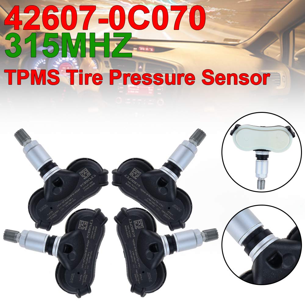 4PCS 315MHz TPMS Tire Pressure Sensors for Toyota Sienna Tundra Sequoia 42607-0C070