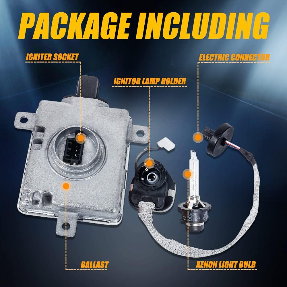 W3T19371 Xenon HID Ballast + Igniter + D2S Bulb for Acura Honda Mazda Mitsubishi