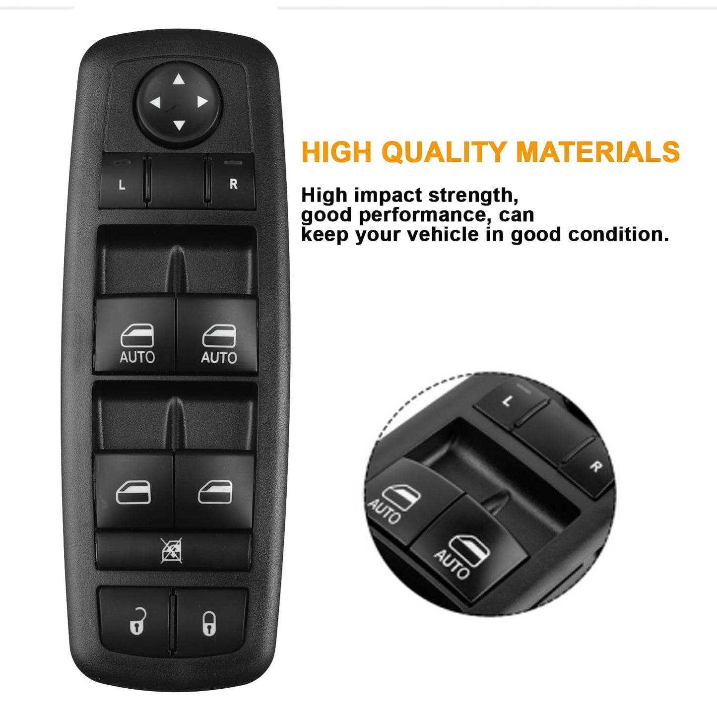 Left Driver Side Master Power Window Switch for Dodge Durango Jeep Grand Cherokee (2011–2014)