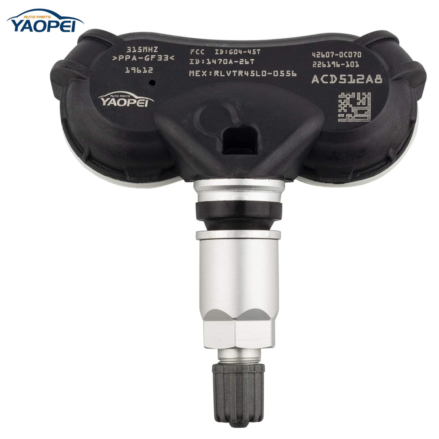 4PCS 315MHz TPMS Tire Pressure Sensors for Toyota Sienna Tundra Sequoia 42607-0C070