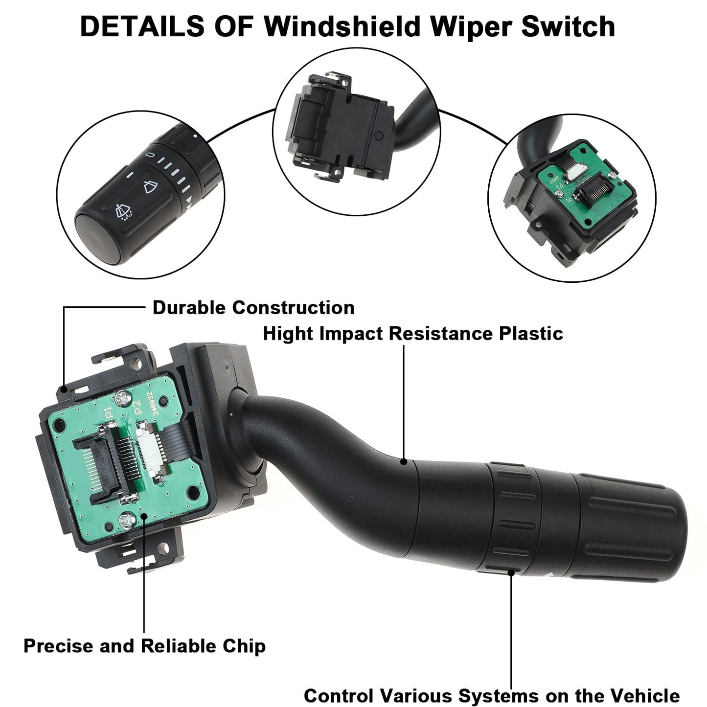 Windshield Wiper Switch for Ford & Lincoln 2011–2019 | Replaces DB5Z-17A553-AB