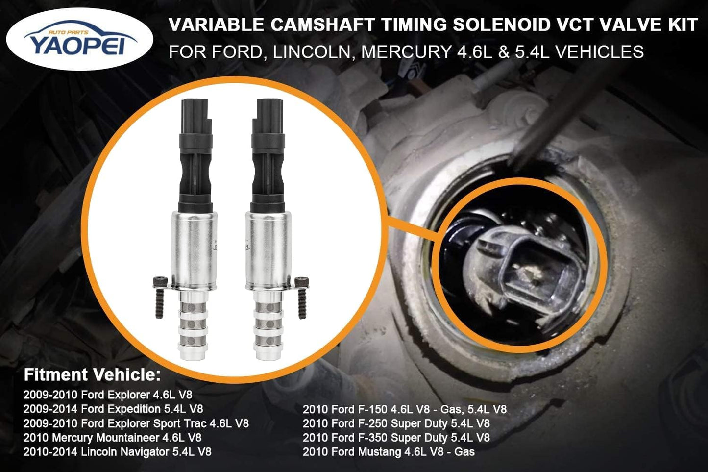 VCT Solenoid Kit for Ford F150 Mustang Expedition 4.6L 5.4L 2004-2008