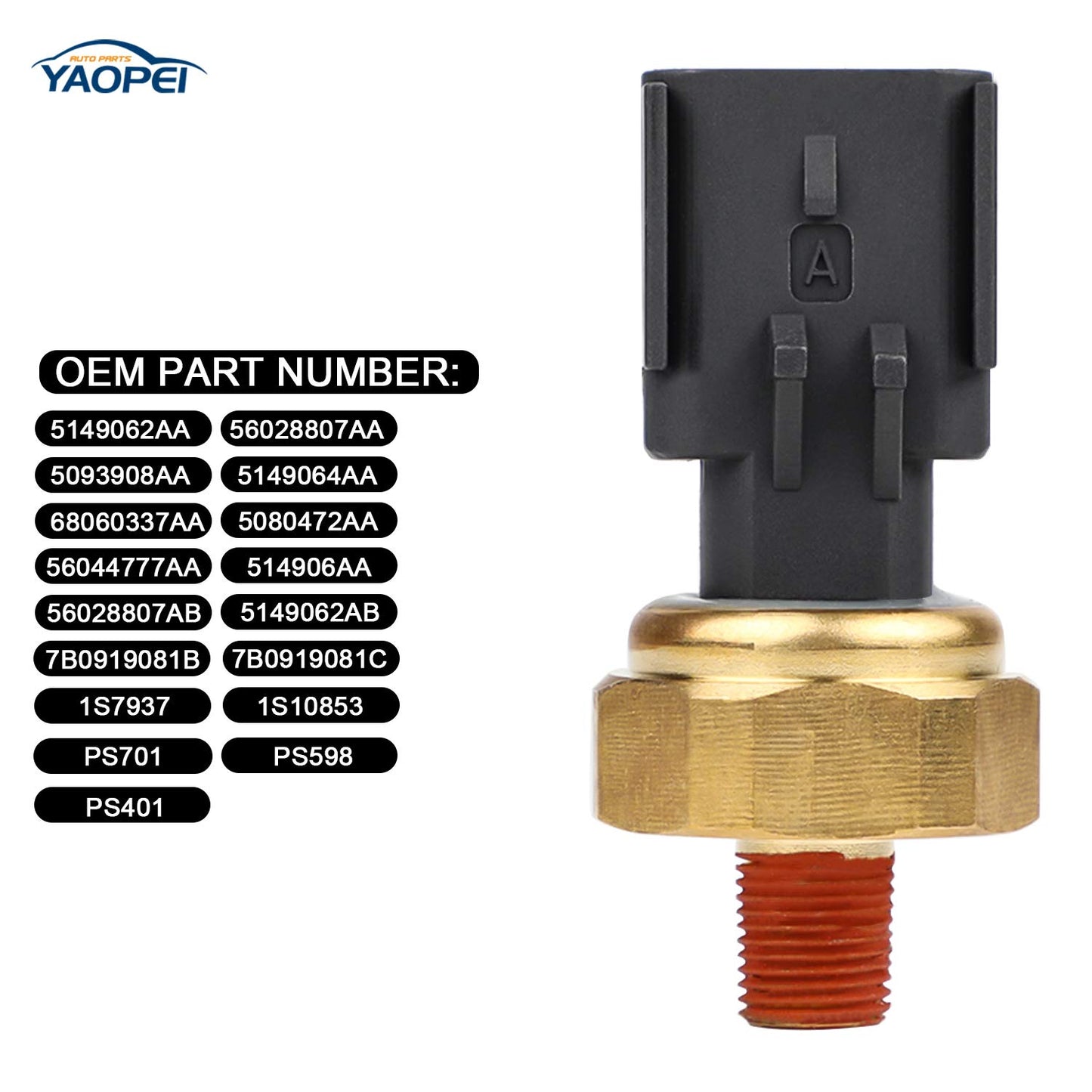 Engine Oil Pressure Sensor for Dodge, Chrysler, Jeep, Ram | OE 5149062AA