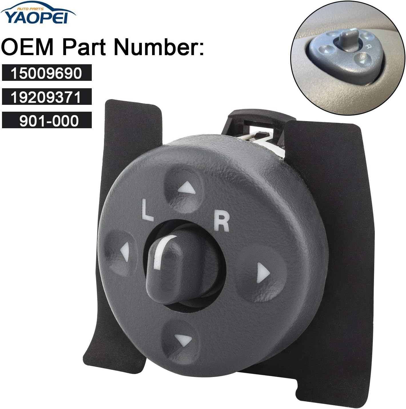 Power Mirror Switch for 1995–1999 Chevy GMC Cadillac | YAOPEI 15009690