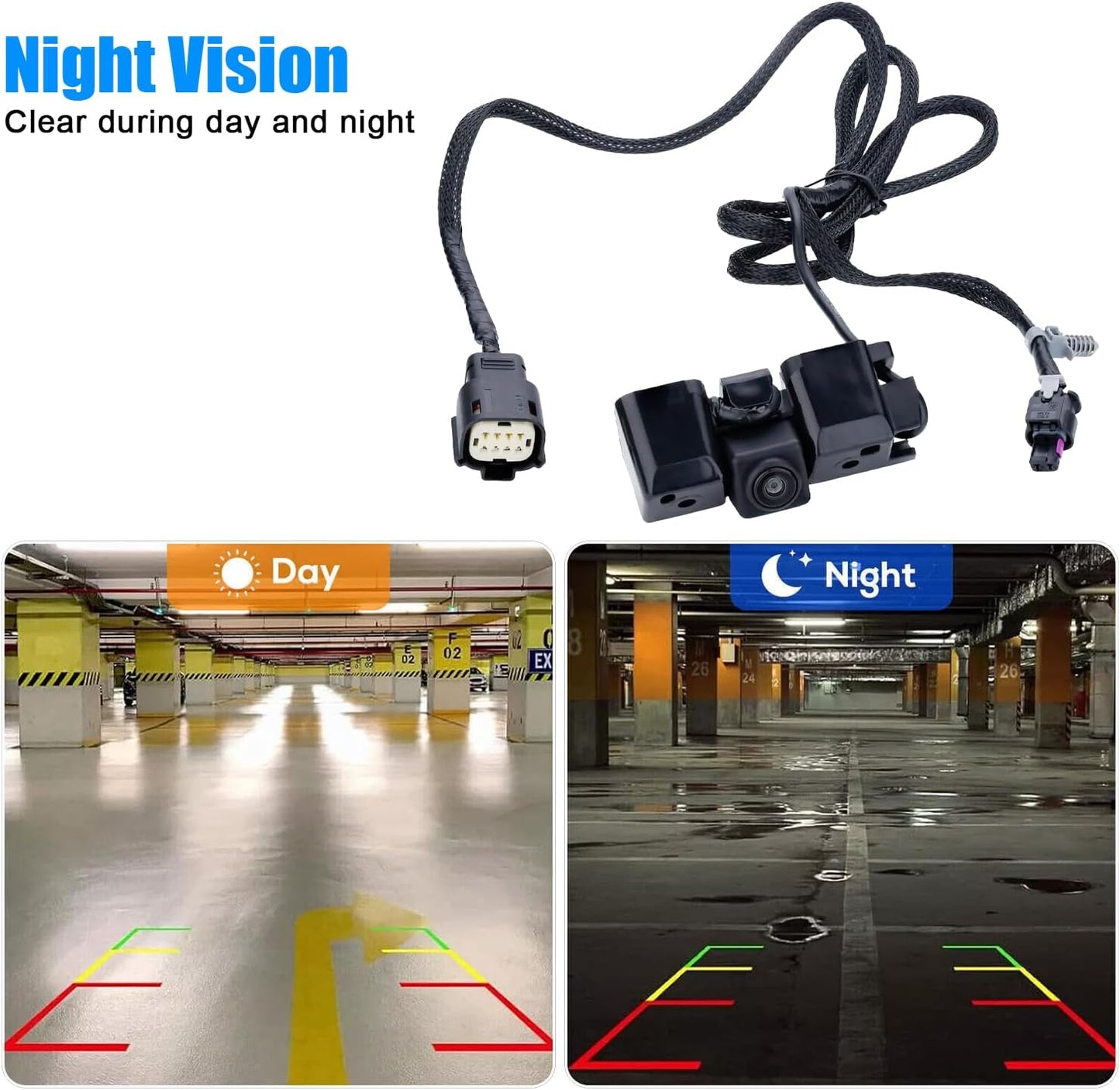 Rear View Backup Camera for 2016-2019 Chevy Silverado GMC Sierra 1500 2500 3500