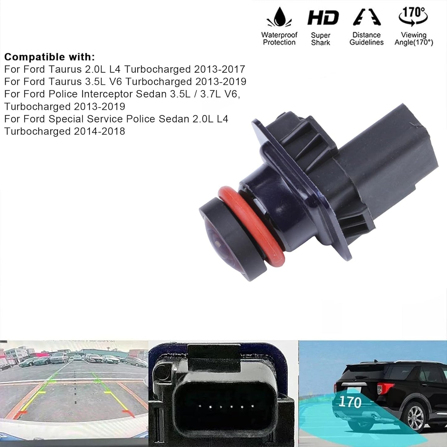 Rear View Backup Camera for Ford Taurus/Taurus Police 2013–2019 | OE# EG1Z19G490A