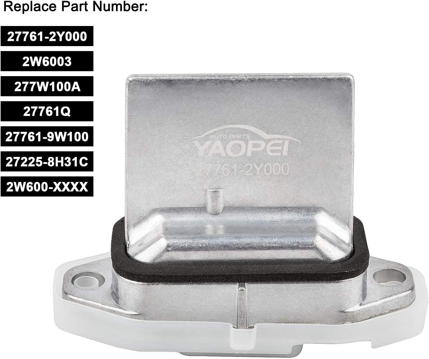 YAOPEI Blower Motor Resistor 27761-2Y000 for Nissan X-Trail Maxima Infiniti I35