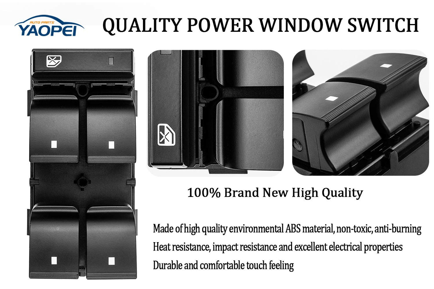 Driver Side Master Power Window Switch for Chevy Silverado, GMC Sierra, Buick Enclave – OE# 20945129