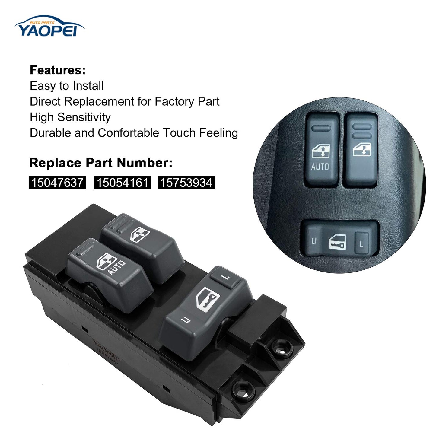 Master Power Window Switch for Chevy & GMC 1999–2002 | OEM 15047637