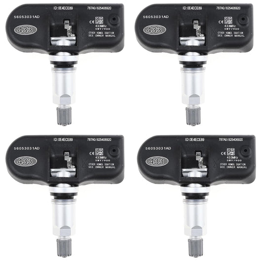 4PCS 433MHz TPMS Tire Pressure Sensors for Chrysler Dodge 2008-2013 - OE# 56053031AD