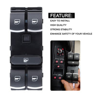 Driver Side Power Window Switch for VW Jetta Golf Passat Tiguan CC 2005–2014