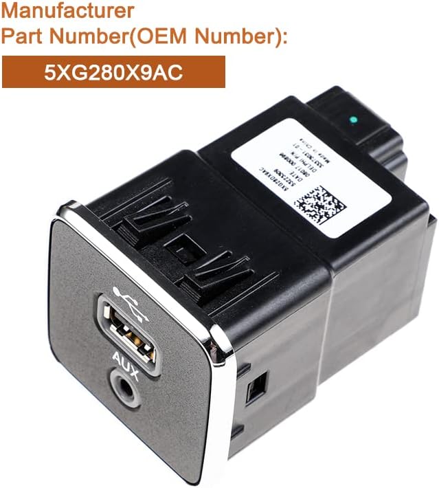 Jeep USB AUX Port Socket 5XG28DX9AC for Compass Cherokee 2017-2021