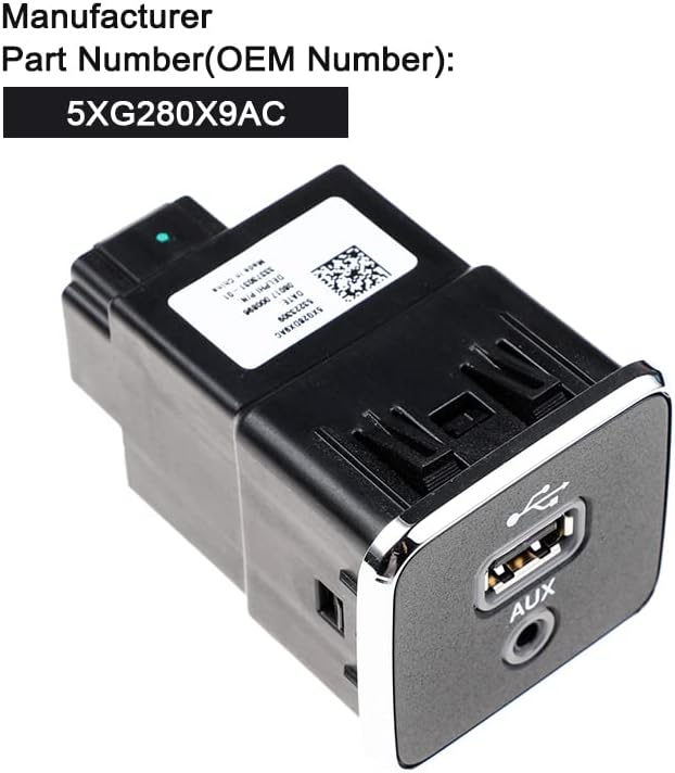 Jeep USB AUX Port Socket 5XG28DX9AC for Compass Cherokee 2017-2021