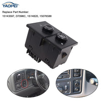 Cargo & Fog Lamp Switch for GMC Yukon, Silverado, Tahoe, Escalade 2003–2007 – Replaces 15143597