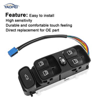 Power Window Switch Front Left for Mercedes C-Class W203 2001–2007