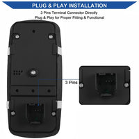 Driver Side Power Window Switch for Dodge Challenger 2015–2022 | 3-Pin OE# 68183752AB