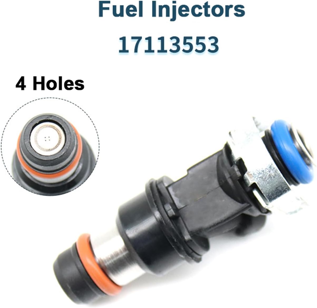 8PCS 4-Hole Fuel Injectors for Cadillac, Chevy & GMC 4.8L 5.3L 6.0L V8 | 2003–2006