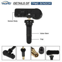 4 Pack TPMS Tire Pressure Sensors 433MHz for Jeep Dodge Ram Chrysler Fiat 2011–2021