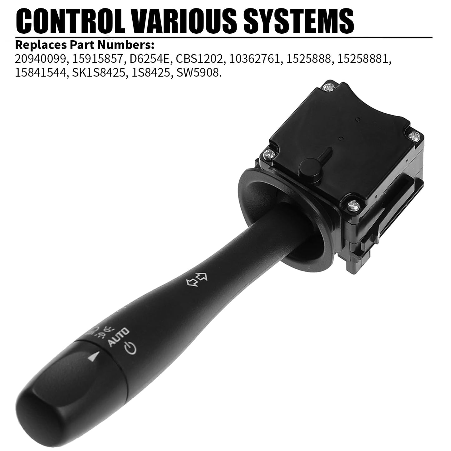 Turn Signal Headlight Dimmer Switch for Chevy, Pontiac, Saturn, Suzuki | OE Replaces 20940099