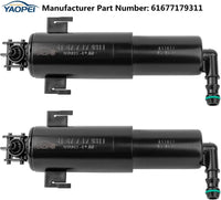 2 Pack Headlight Washer Nozzle for BMW E90 E91 E92 E93 – OE 61677179311