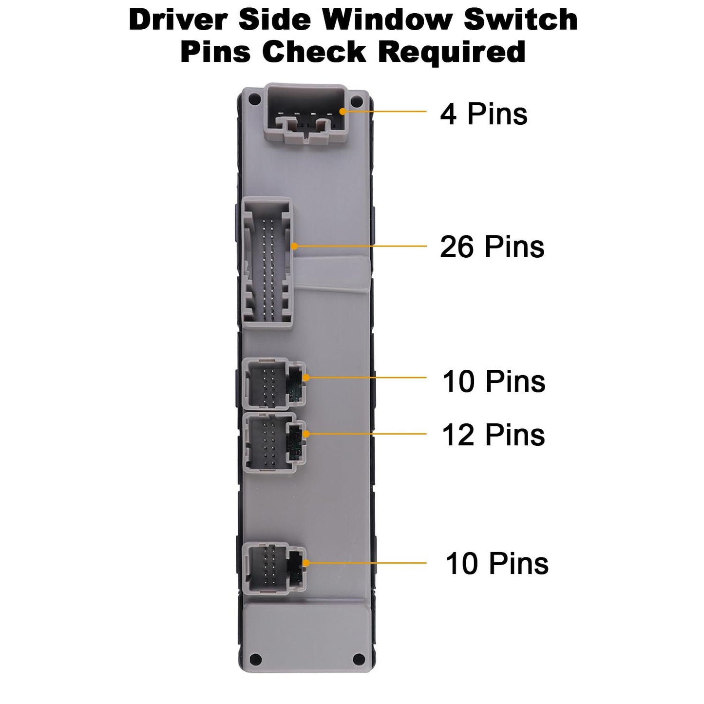 Master Power Window Switch for Chevy Silverado GMC Sierra 2003–2007