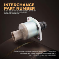 Fuel Pressure Suction Control Valve for Toyota RAV4, Hilux, Land Cruiser