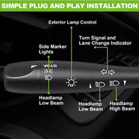 Turn Signal Headlight Dimmer Switch for Chevy, Pontiac, Saturn, Suzuki | OE Replaces 20940099
