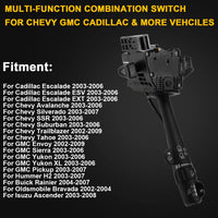 Turn Signal Wiper Dimmer Cruise Switch for GM, Chevy, Cadillac, GMC, 2002–2009
