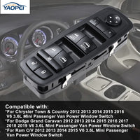 Master Power Window Switch for Chrysler/Dodge/RAM (2012–2019) – 3+0 Pins