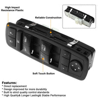 Left Driver Side Master Power Window Switch for Dodge Durango Jeep Grand Cherokee (2011–2014)