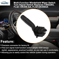 Multi-Function Turn Signal & Wiper Switch for Ford F-150 F-250 F-350 F-450 F-550 (2015-2019) | Replaces CBS2293 FL3Z-13K359-AA