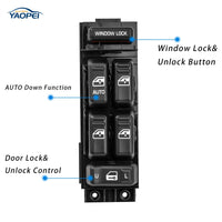 Driver Side Power Window Switch for Chevy Tahoe, Yukon, Silverado (2000–2002)