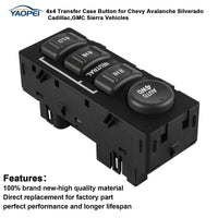 Interruptor selector 4WD para Chevy Silverado Sierra Yukon Tahoe Cadillac 1999–2002