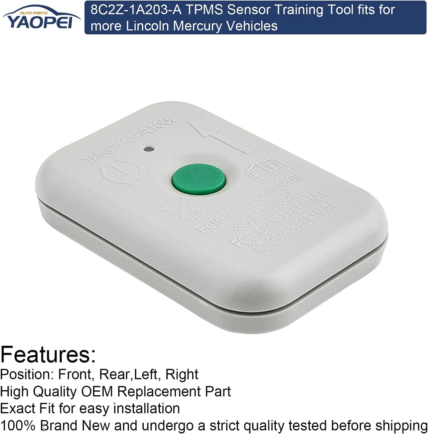 TPMS Reset Sensor Tool 8C2Z-1A203-A for Ford F150, Super Duty, Mustang – Replaces TPMS19