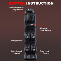Driver Side Master Power Window Switch for Chevy GMC Cadillac 2003–2007