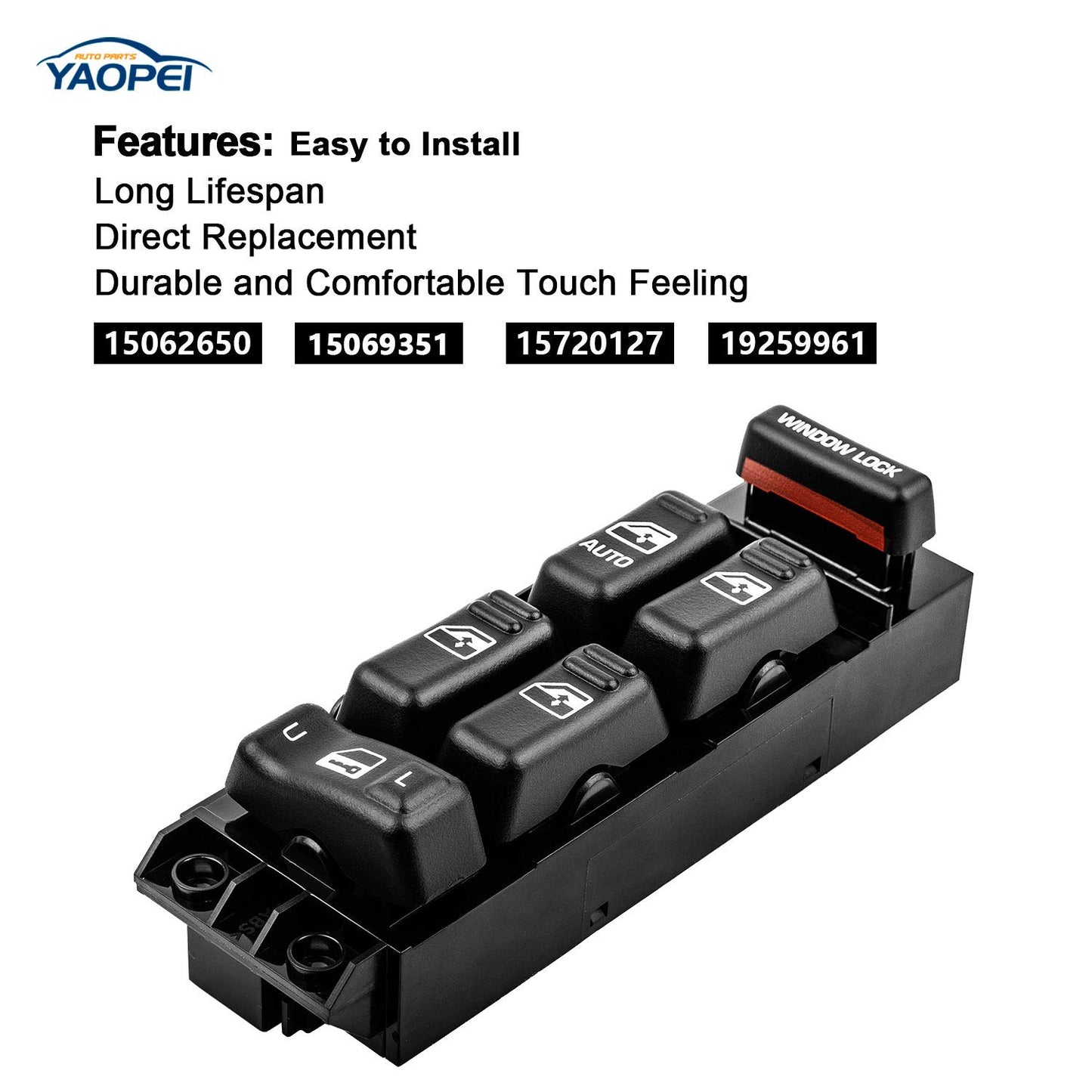Driver Side Power Window Switch for Chevy Tahoe, Yukon, Silverado (2000–2002)