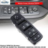 Master Power Window Switch for Chrysler/Dodge/RAM (2012–2019) – 3+0 Pins