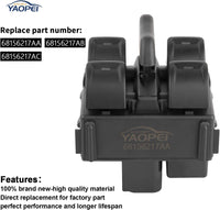 Master Power Window Switch for 2011-2016 Jeep Wrangler 4-Door | 68156217AA