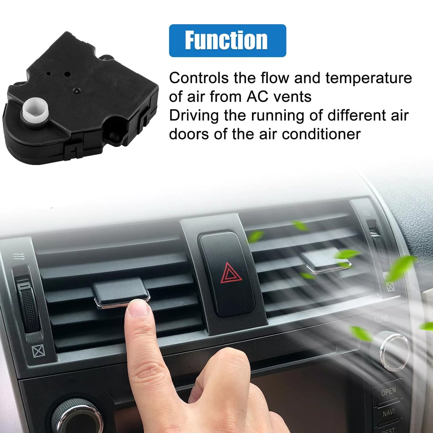 2PCS HVAC Heater Blend Door Actuator for GM Chevy GMC Cadillac Hummer 1994–2014