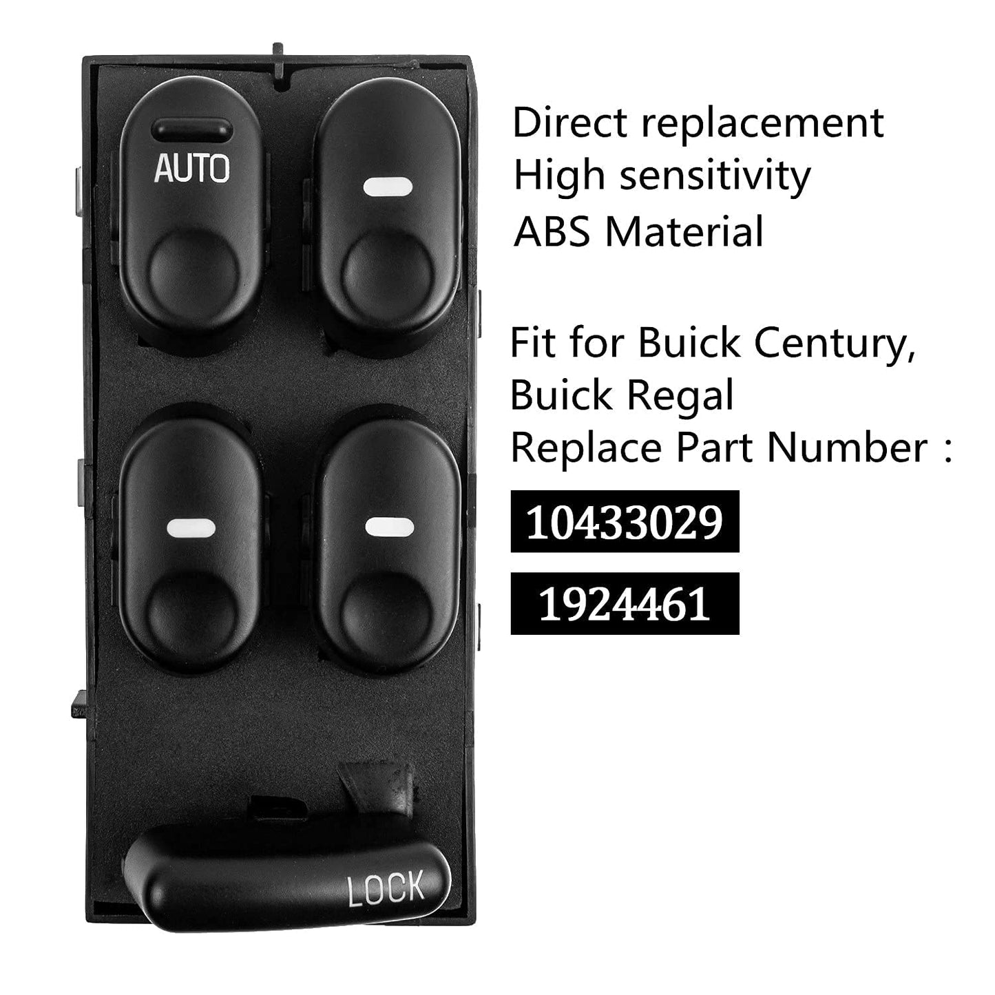 Driver Side Power Window Switch for Buick Century Regal 1997–2005