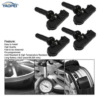4 Pack TPMS Tire Pressure Sensors 433MHz for Jeep Dodge Ram Chrysler Fiat 2011–2021