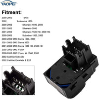 Power Mirror Switch for 2000–2002 Chevy, GMC, Cadillac – OE# 15045085