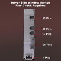 Driver Side Master Power Window Switch for Chevy GMC Cadillac 2003–2007