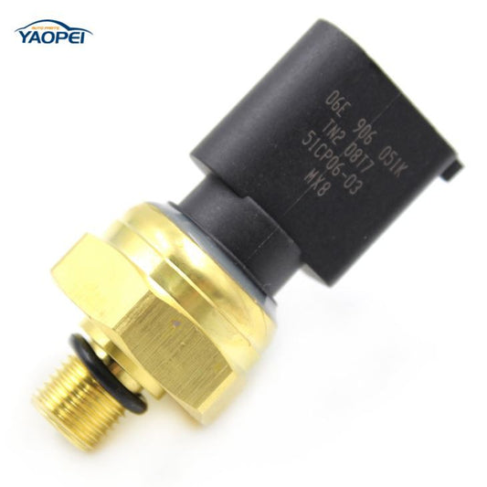 VW Audi Fuel Rail Pressure Sensor 06E906051K Replacement